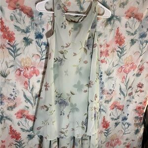 Vintage Floral Sleeveless Dress